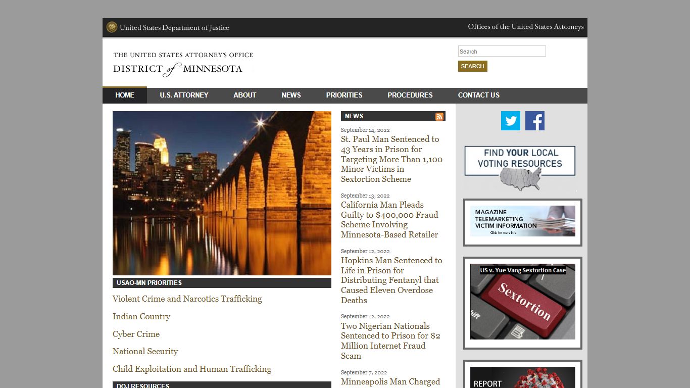 District of Minnesota | Department of Justice